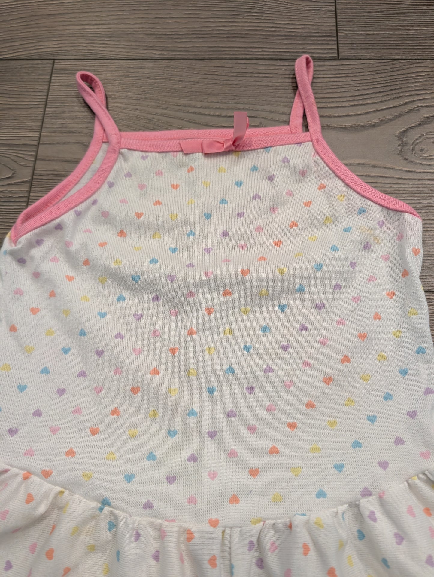 80s/90s Youth Rainbow Heart Tank Romper