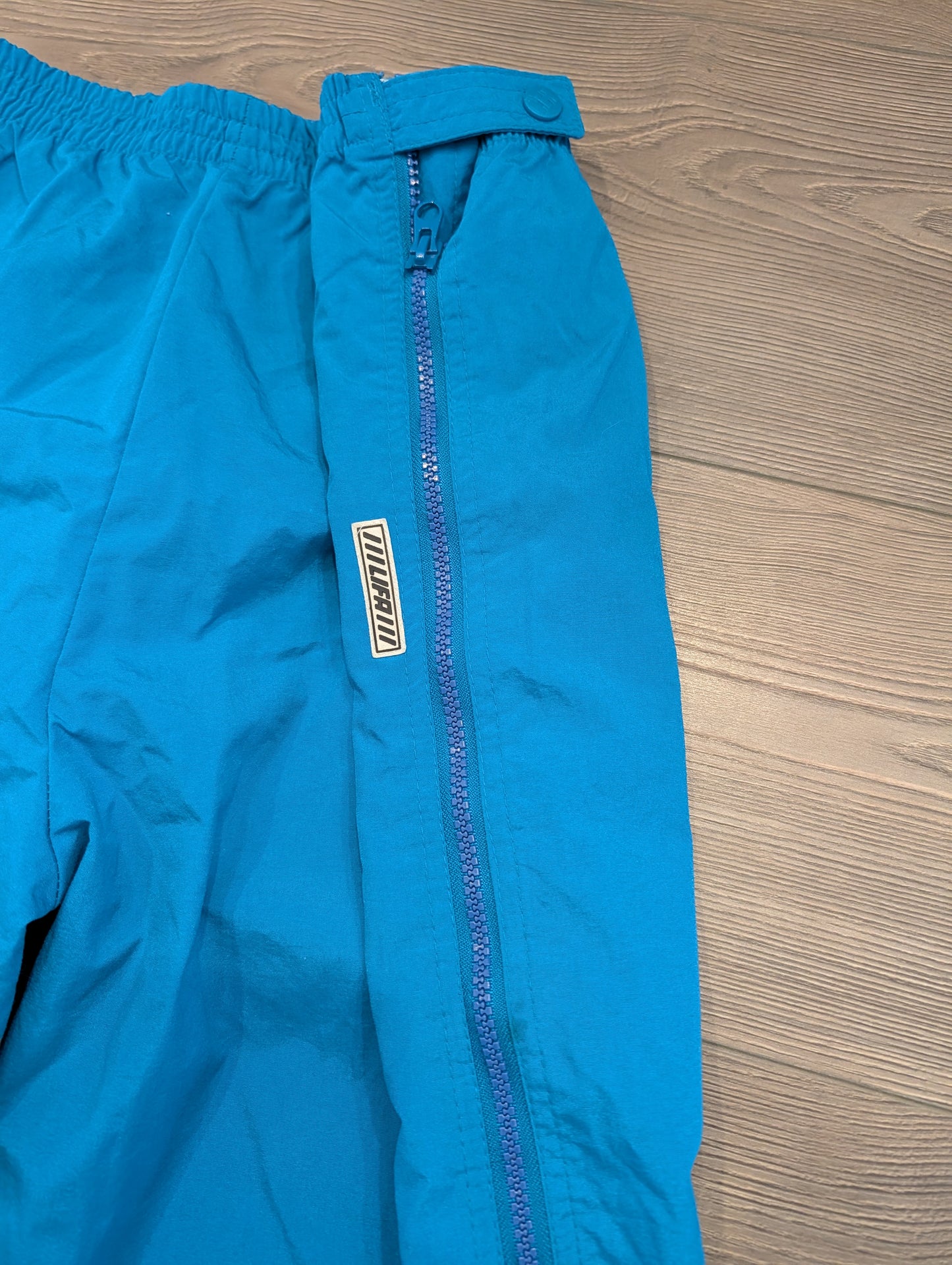90's/Y2K Blue Nylon Warm Up pants