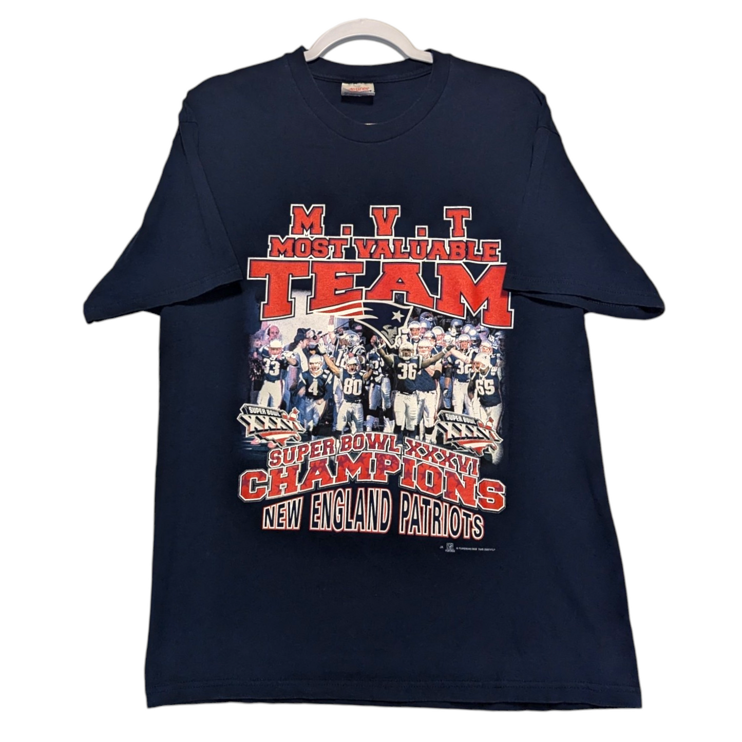 2002 Patriots Most Valuable Team t shirt