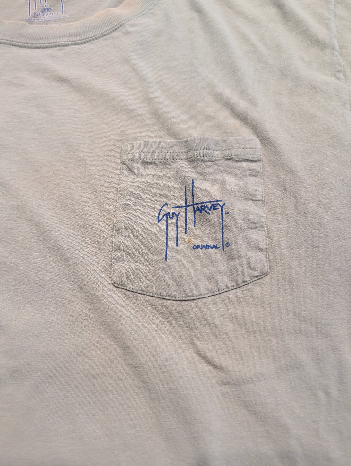 2010 Guy Harvey SwordFish and Fisherman in Row Boat Short Sleeve T shirt