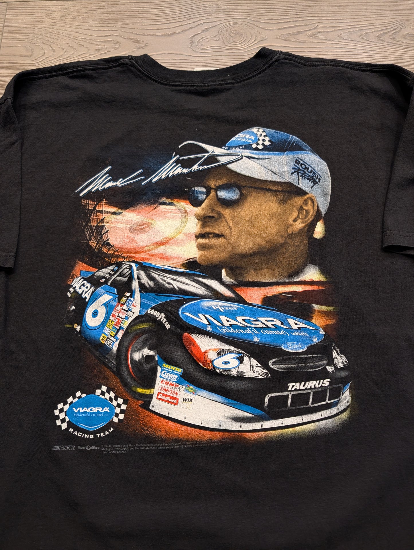 Y2K Mark Martin Nascar Racing T shirt