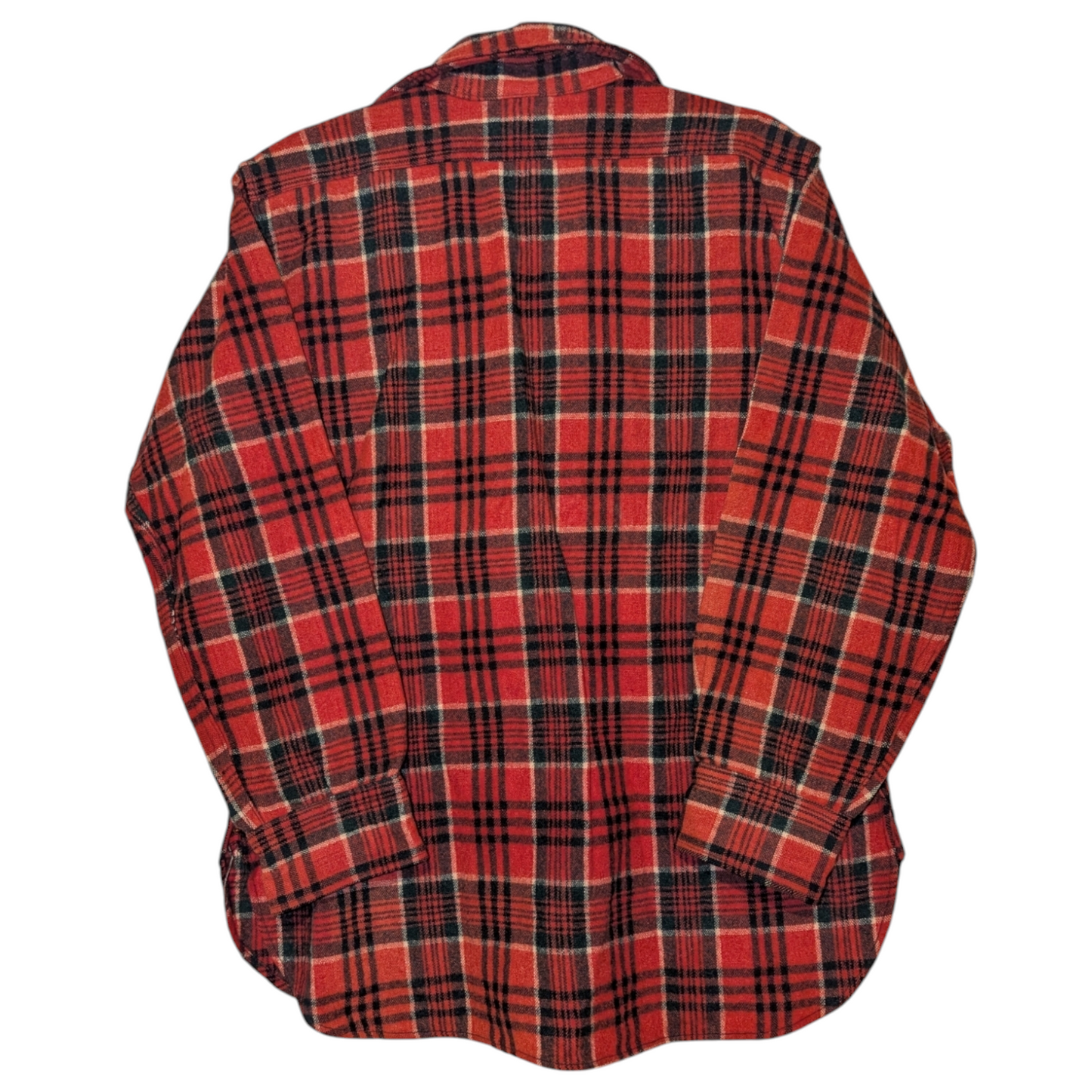 Vintage 1950s Bilt-Well Red and Black Flannel Field Shirt