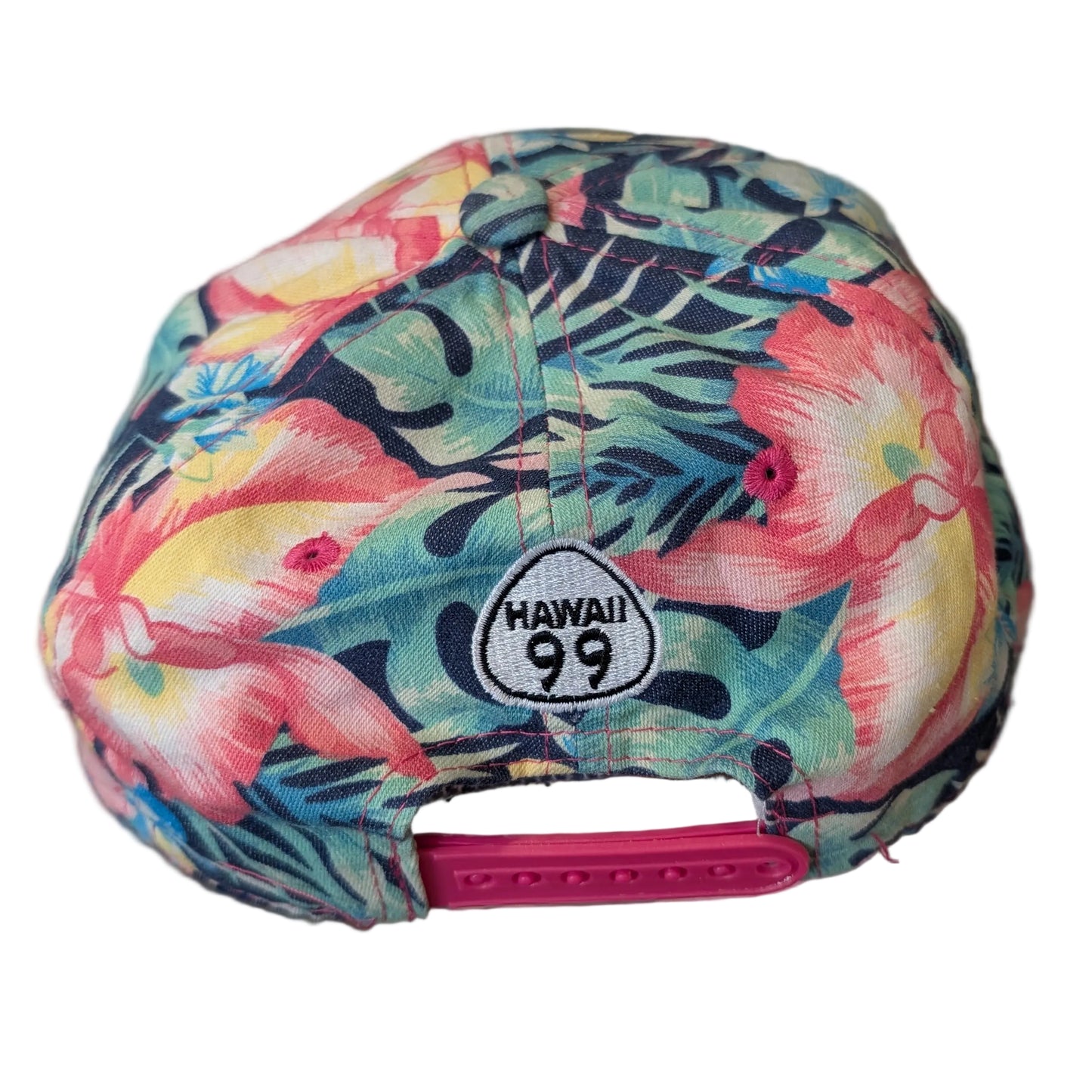 Y2K Floral Print Hawaii Snapback Hat