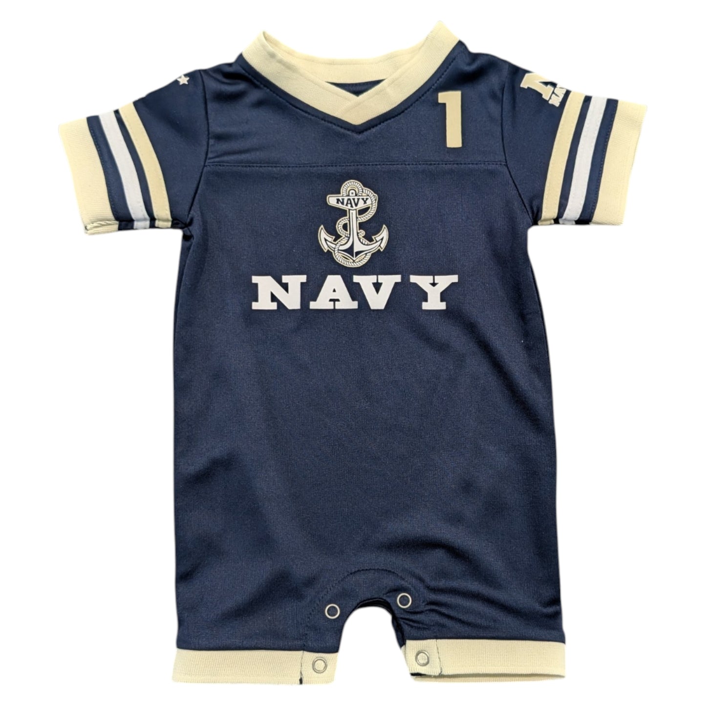 Youth Military Navy Baby One Piece Short Sleeve Jersey