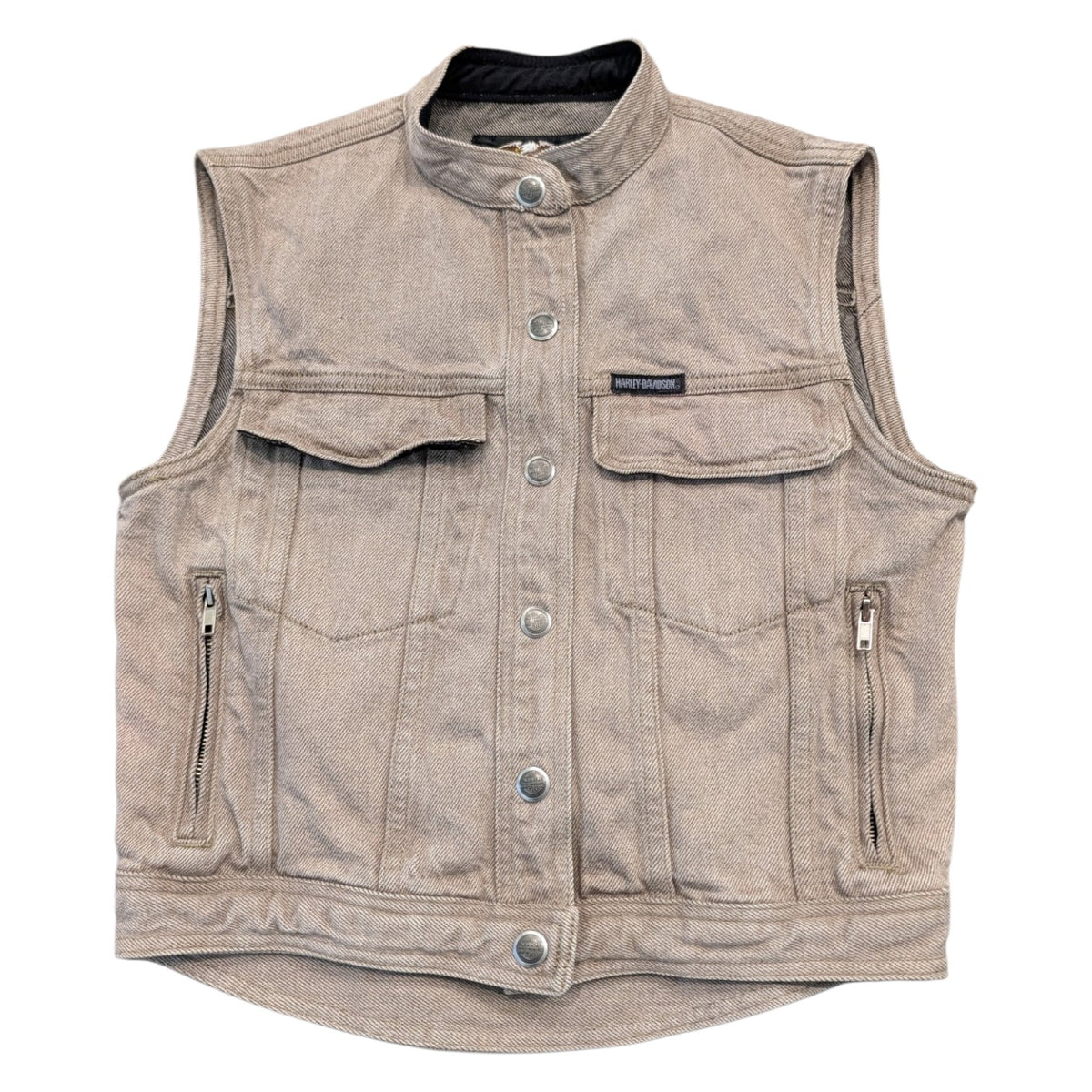 90s Harley-Davidson Denim Motorcycle Vest