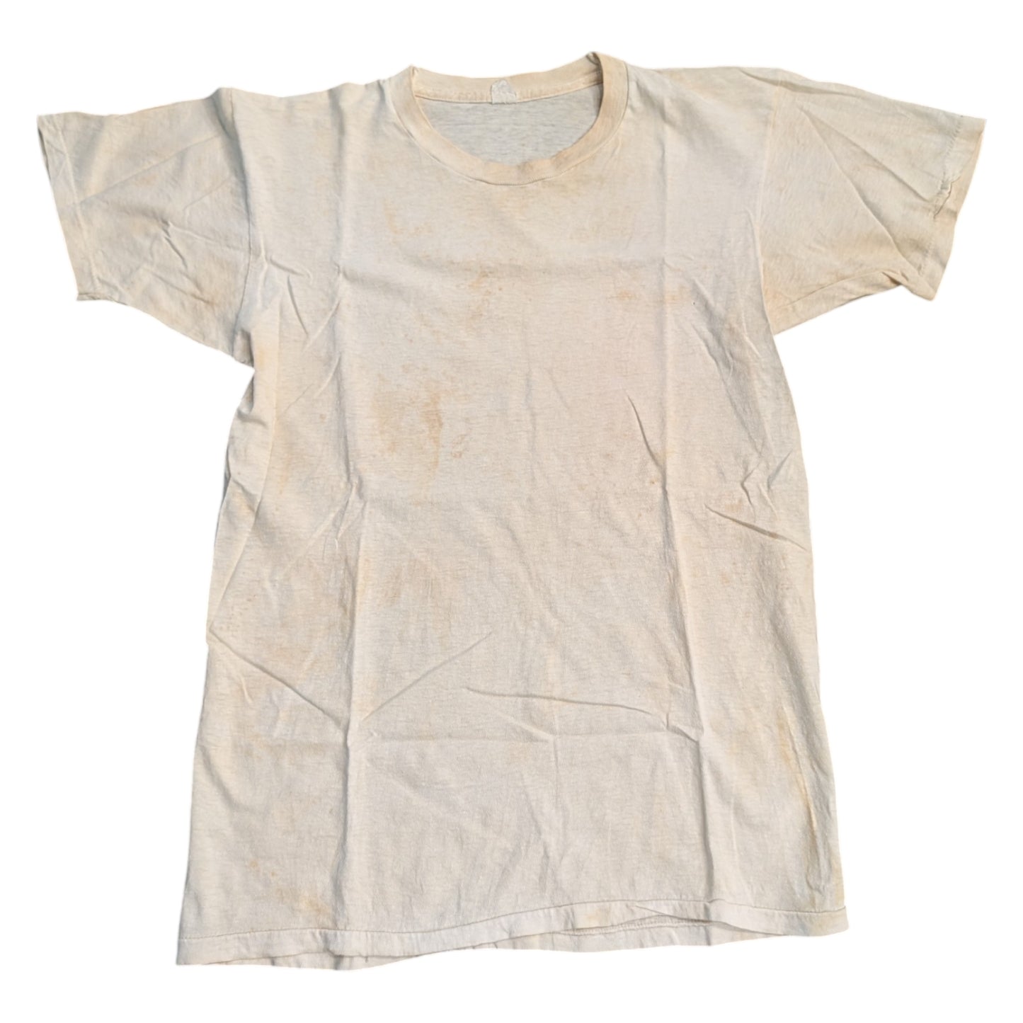 70s Fruit of the Loom Basic Round Neck Distressed Short Sleeve T-Shirt