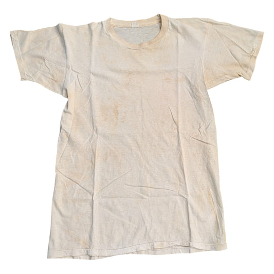 70s Fruit of the Loom Basic Round Neck Distressed Short Sleeve T-Shirt