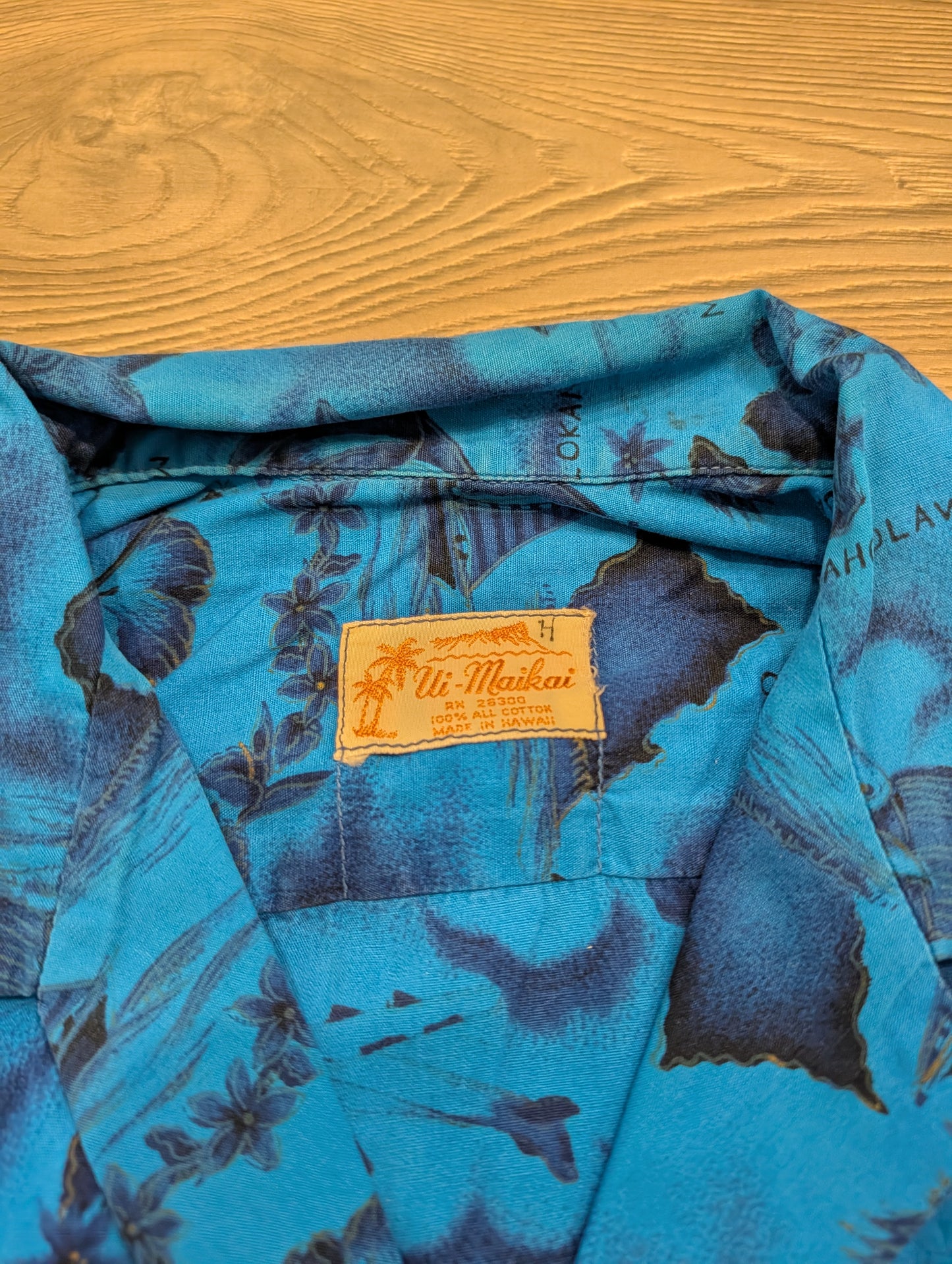 60's Ui-Maikai Hawaiian Button Up Short Sleeve T Shirt