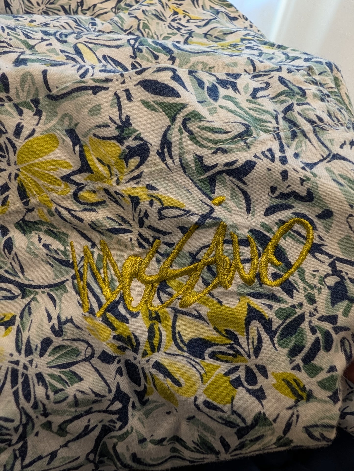 80s/90s Mossimo Floral Patterened Button Up Shirt