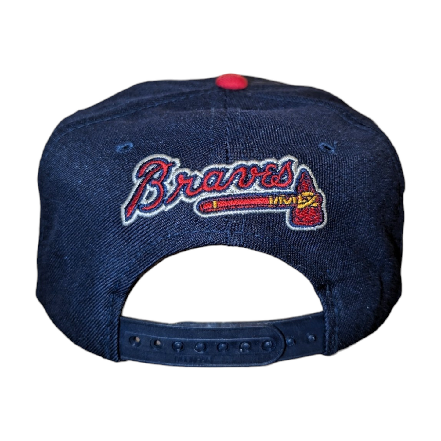 90s Wool Atlanta Braves Signatures MLB Snapback Hat