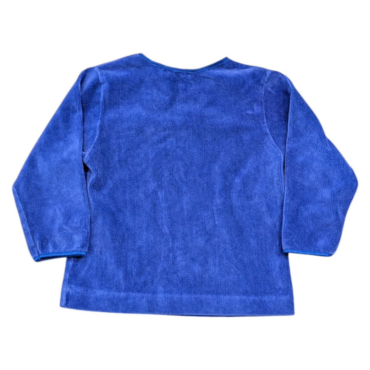 90s/Y2k Youth Solid Blue Mc Kids Long Sleeve Shirt