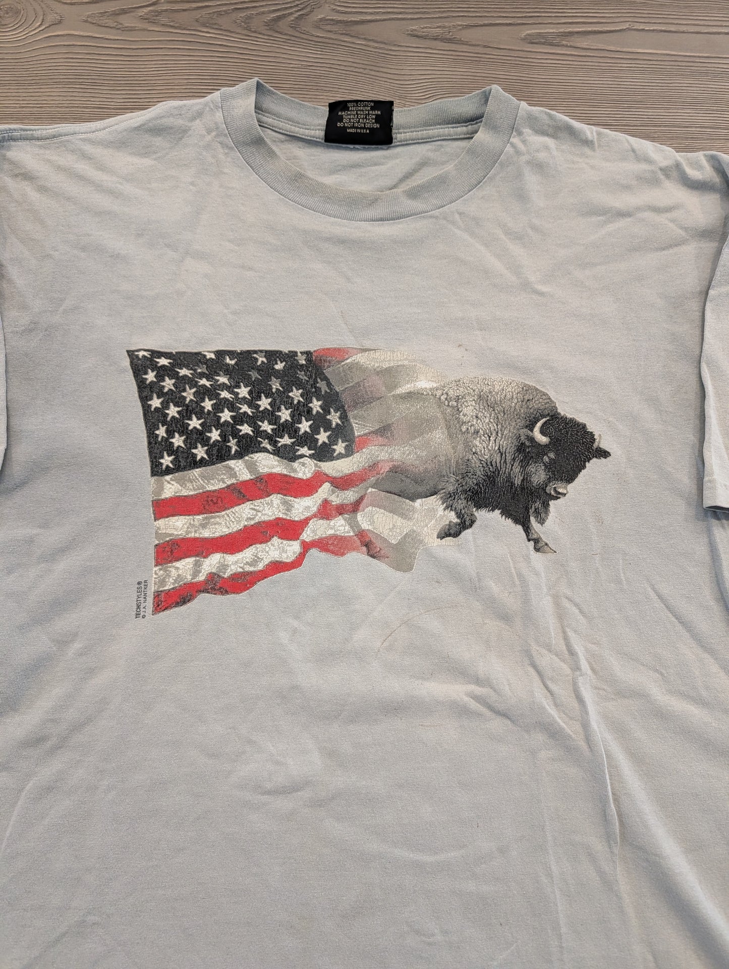 90's/ Y2K American Flag with American Buffalo T shirt