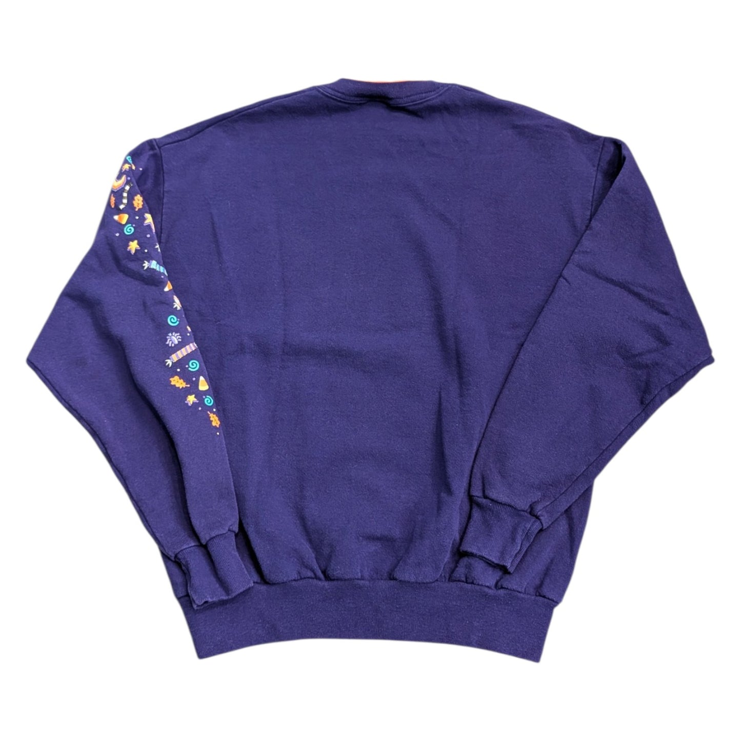90s Women's Double Collar Halloween-themed Granny Sweatshirt