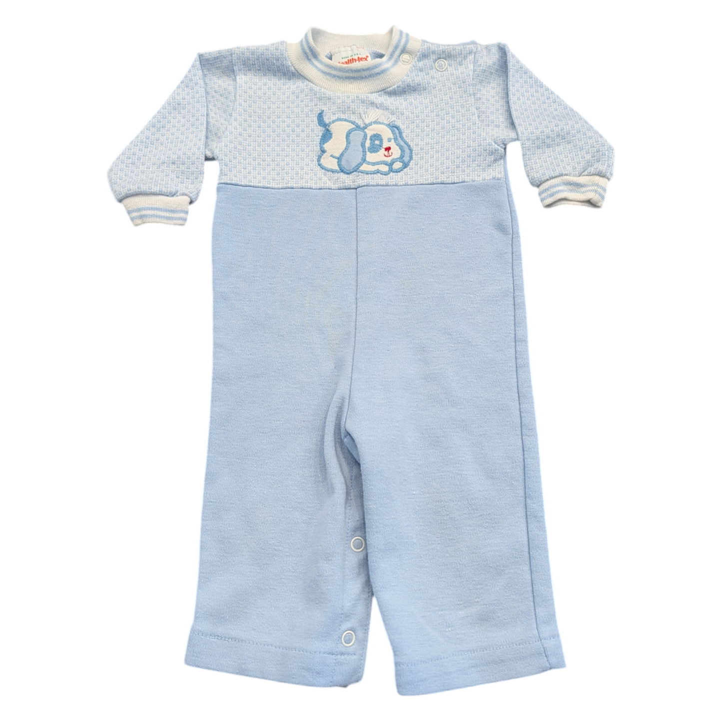 80's Youth Blue puppy Romper