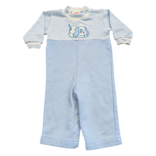 80's Youth Blue puppy Romper