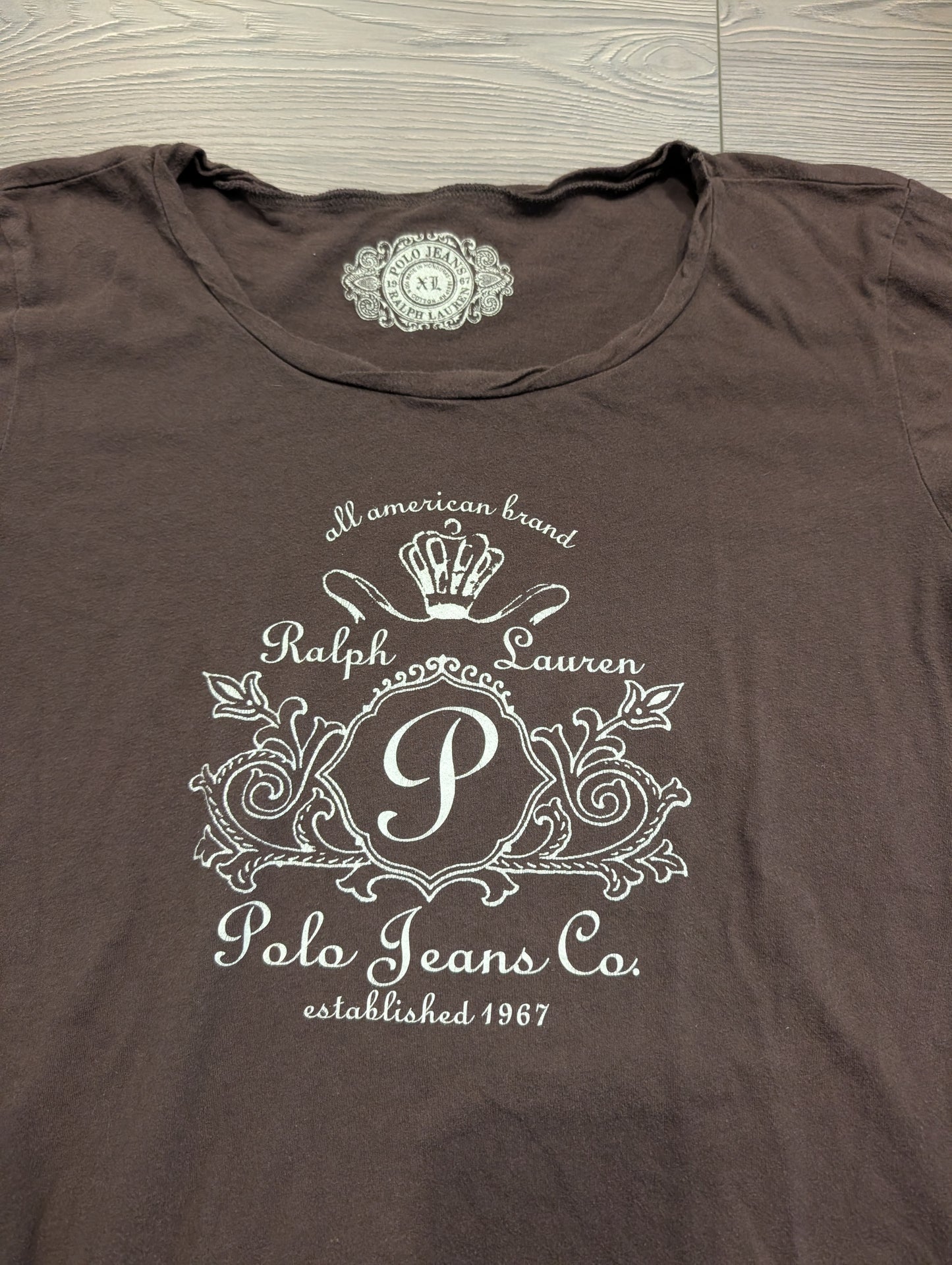 Y2K Women's Ralph Lauren Polo Jeans Co. Short Sleeve T-shirt