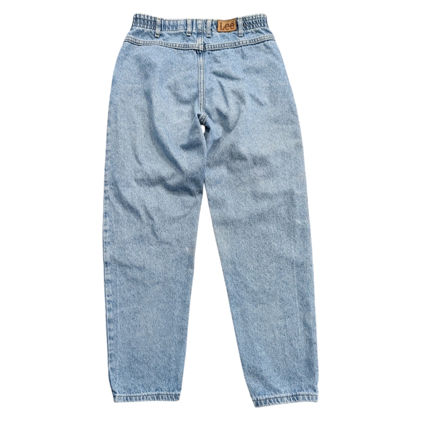 80s Women's Lee Stone Washed Elastic Waist Jeans