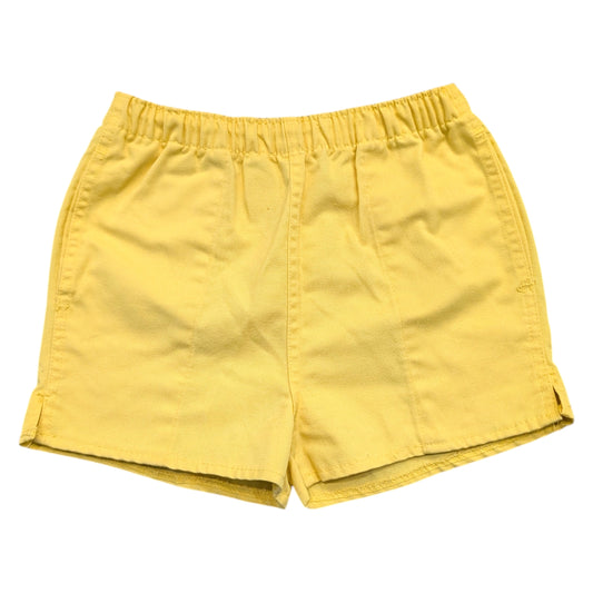 80s Youth Solid Yellow Shorts