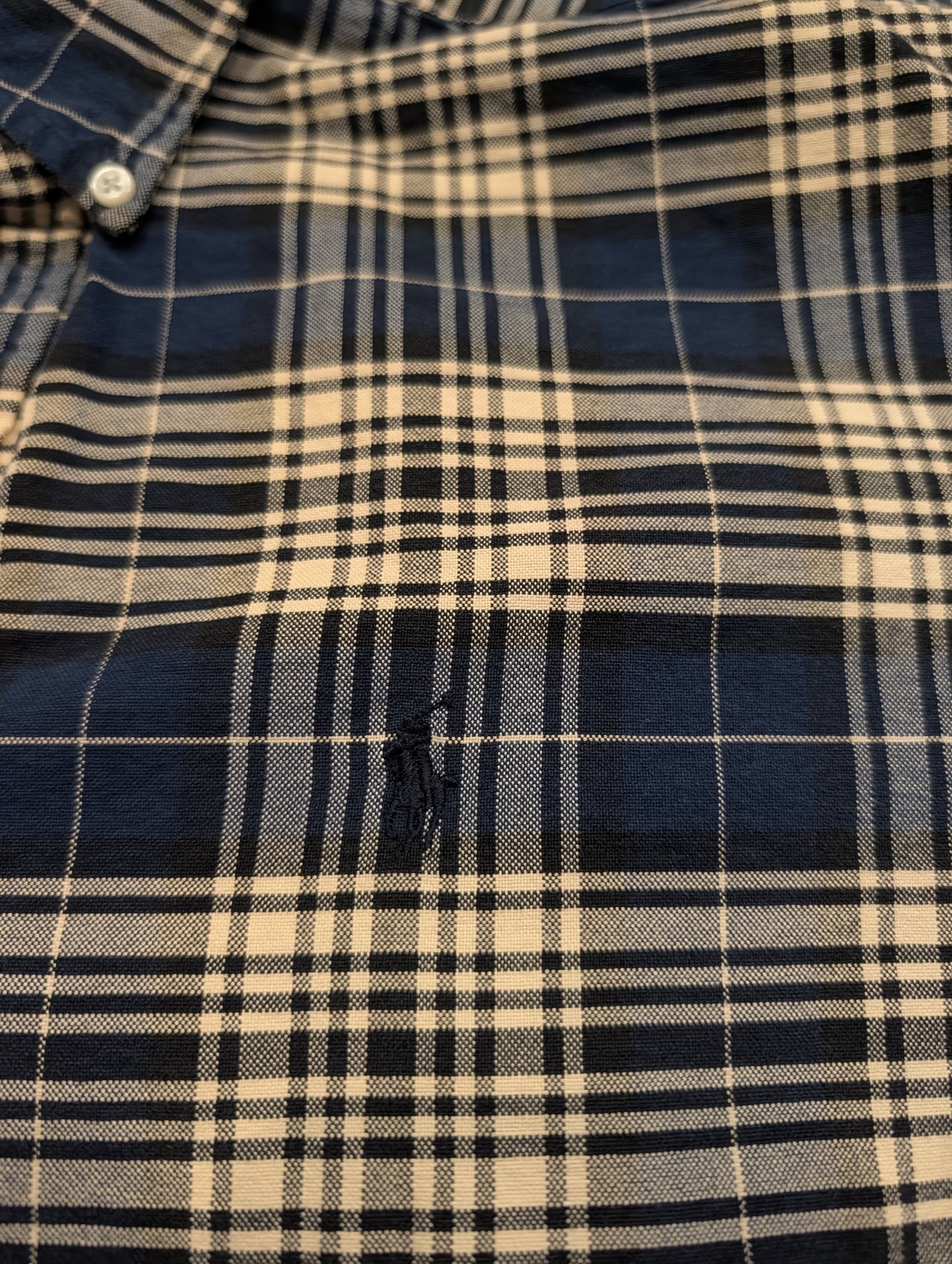 90s Ralph Lauren Plaid Button Up Long Sleeve Shirt