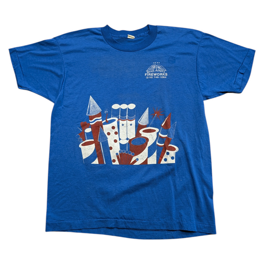 80s Blue Angel Fireworks Short Sleeve T Shirt