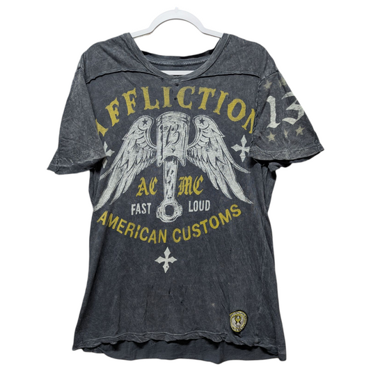 Y2K Affliction American Customs T shirt