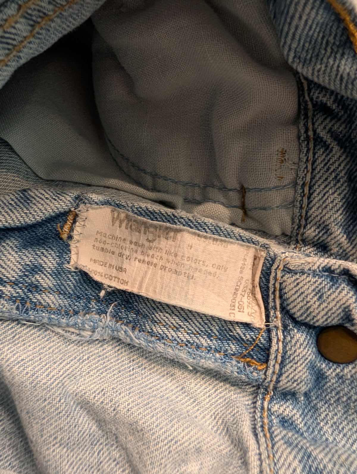 90s Youth Stone-Washed Wrangler Jorts
