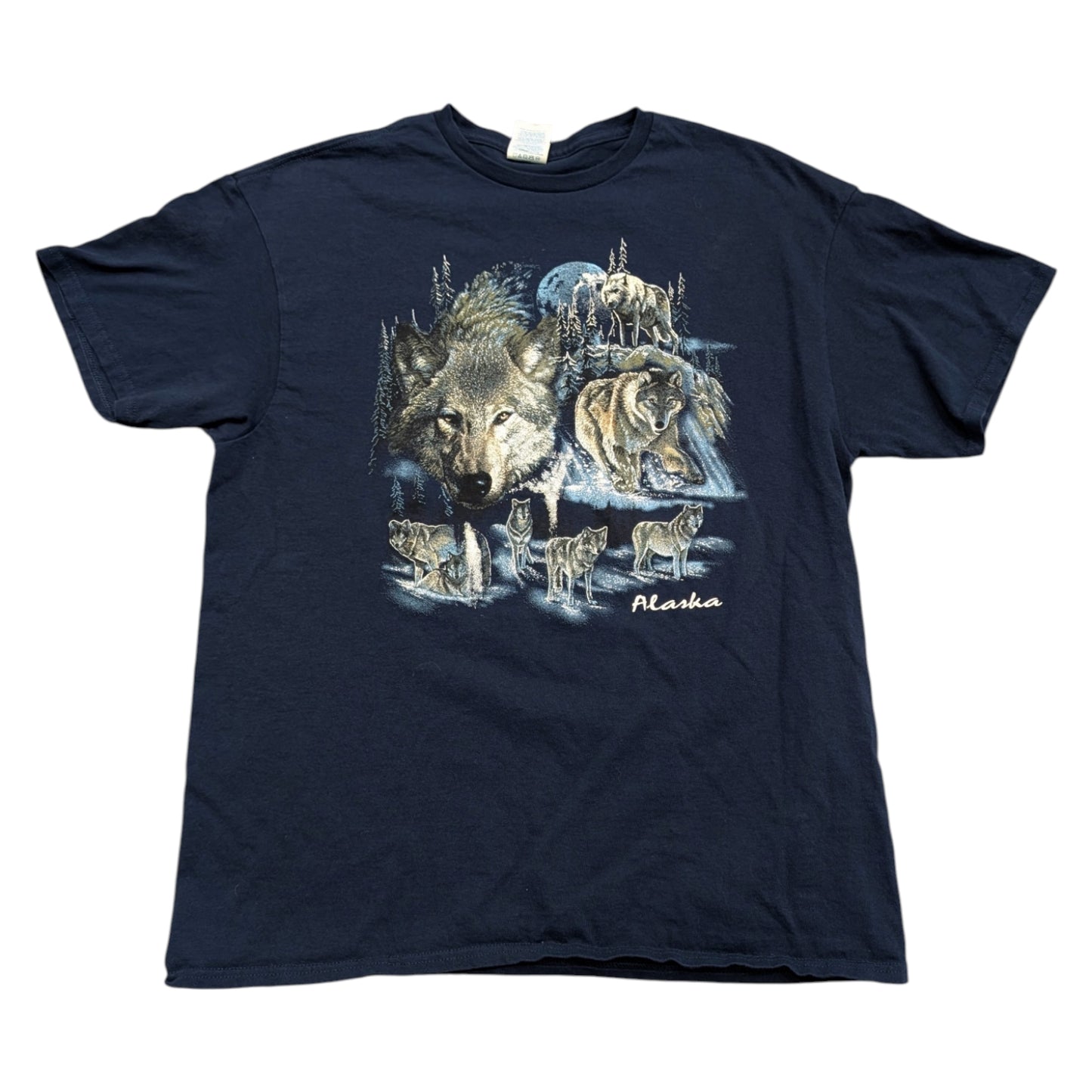 Y2K Alaska Wolves Graphic T shirt