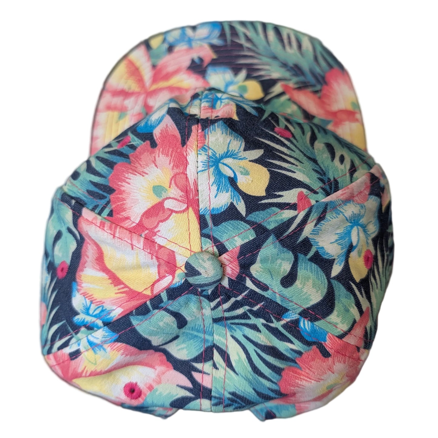Y2K Floral Print Hawaii Snapback Hat