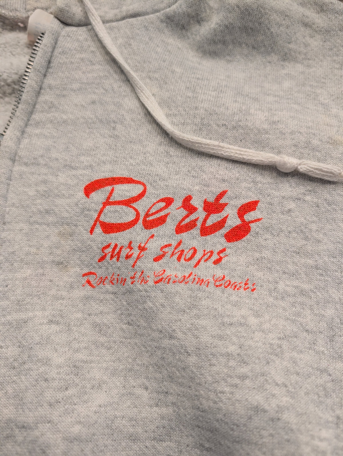80s Bert's Surf Shop Zip-Up Hoodie