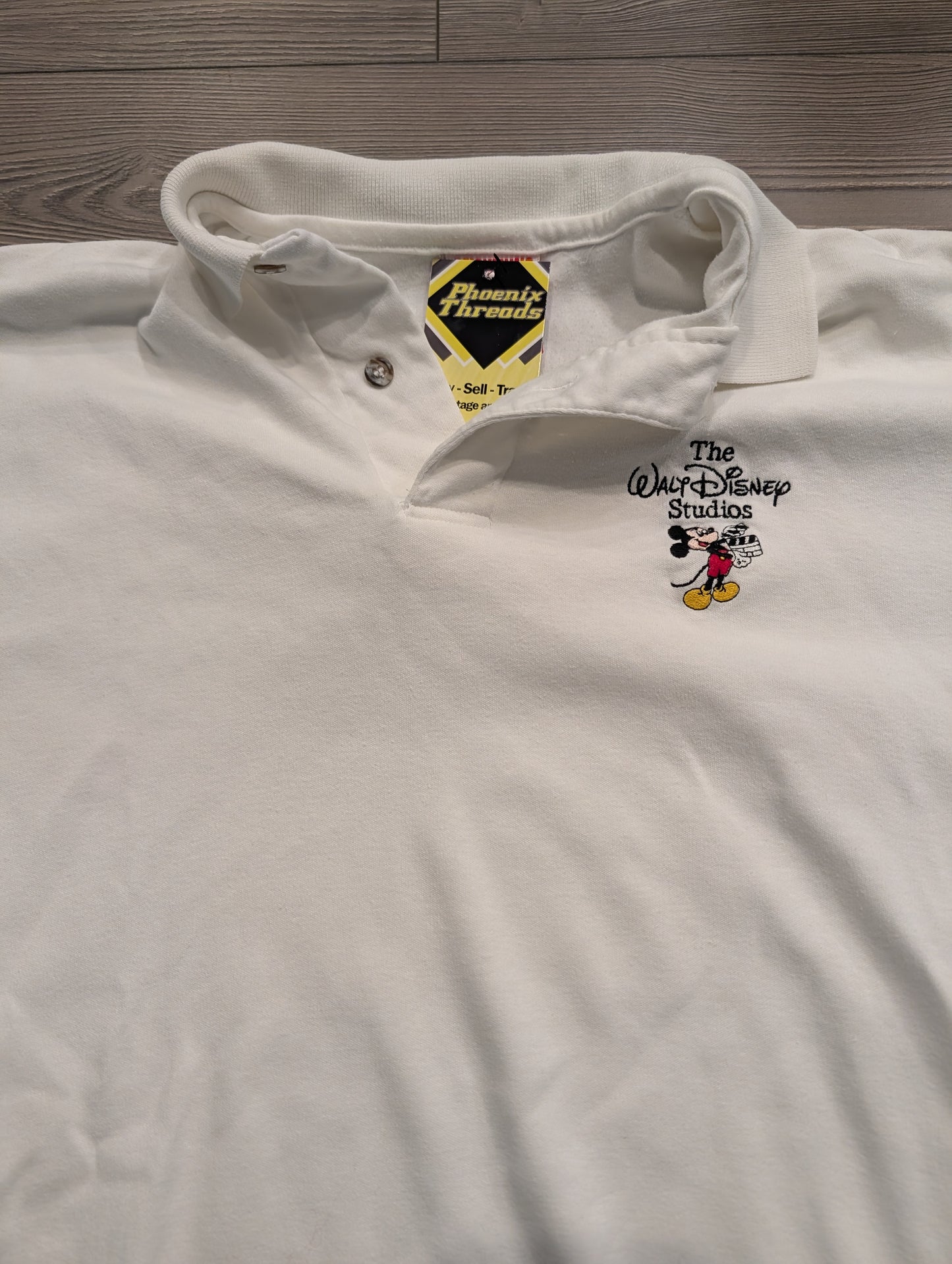 90s The Walt Disney Studios Mickey Mouse Polo Style T shirt