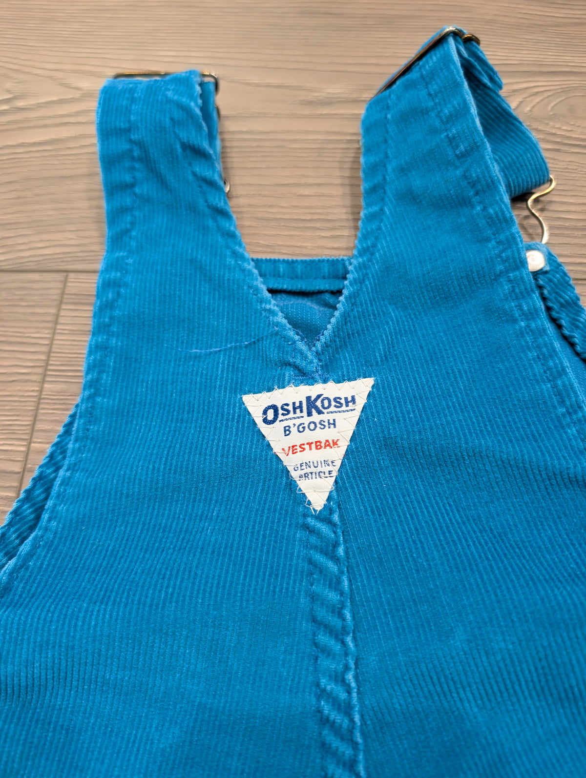 90s Youth Solid Blue Osh Kosh Corduroy Overalls