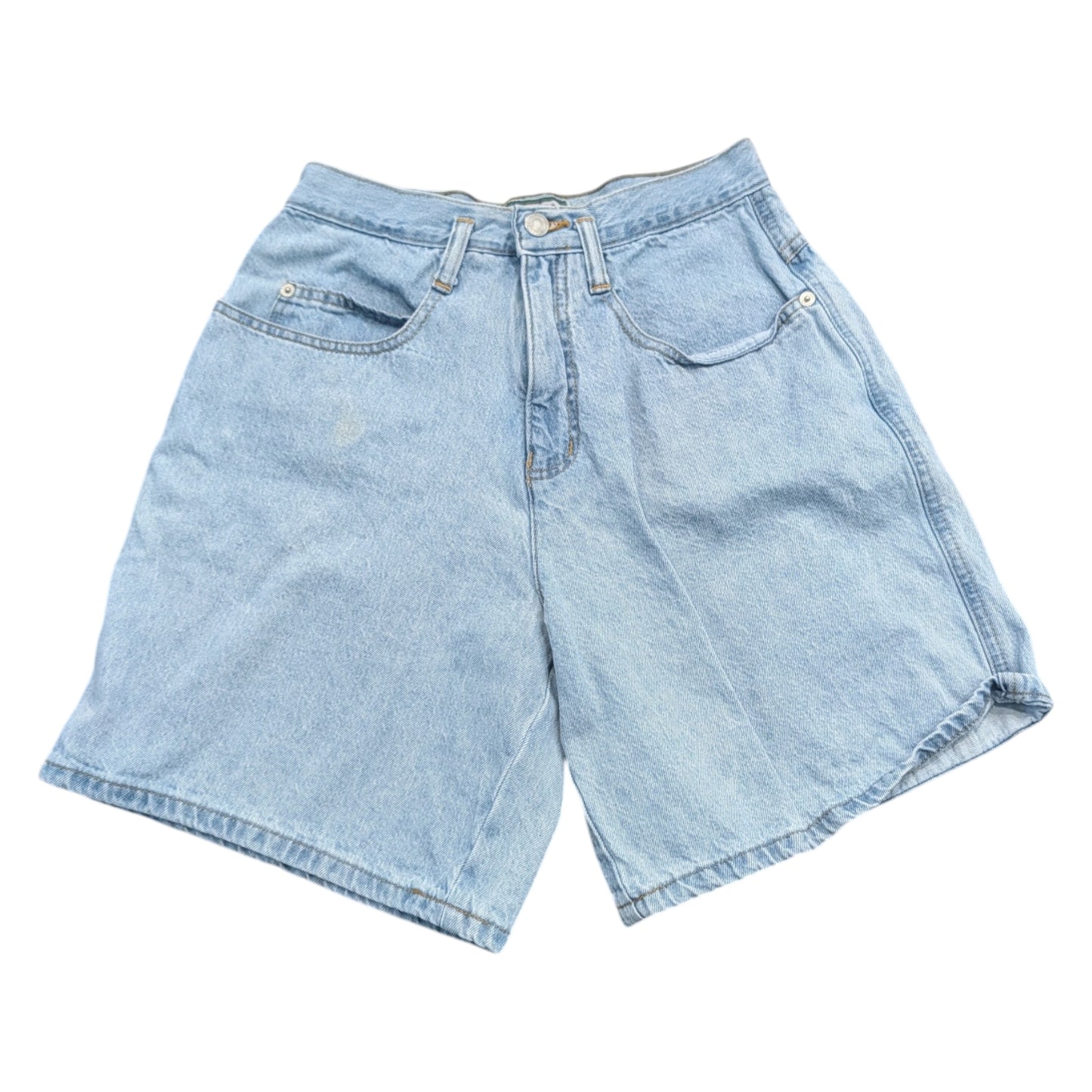 90s Women's Cenza Light Blue Denim Shorts