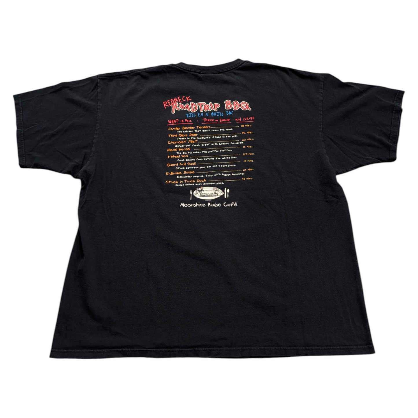 2009 Redneck Roadtrip BBQ Moonshine Ridge Cafe T shirt