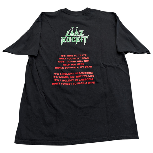 Y2K Laaz Rockit Holiday in Cambodia Metal T shirt