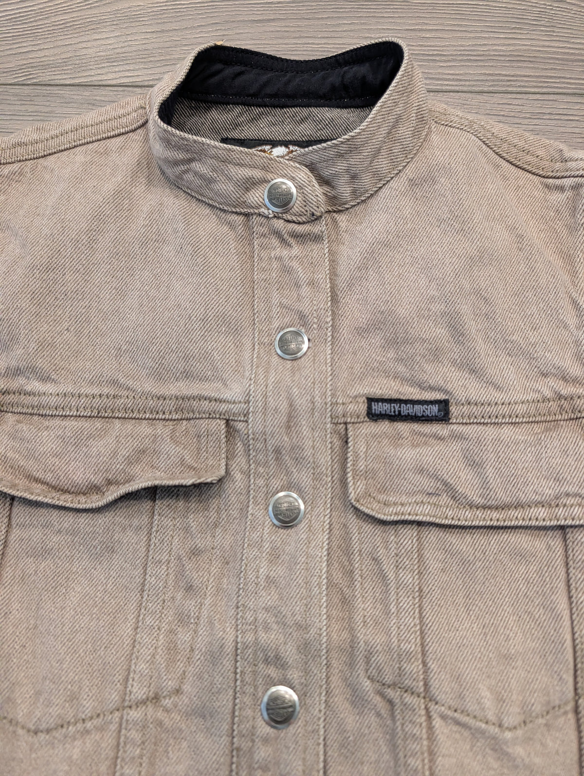 90s Harley-Davidson Denim Motorcycle Vest