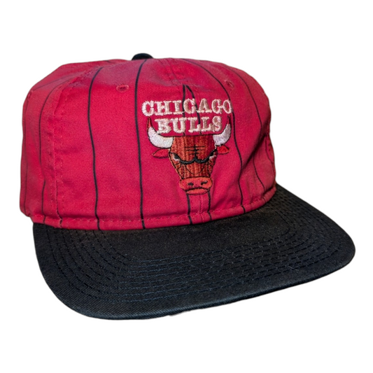 90s Chicago Bulls Pin Stripe snapback hat