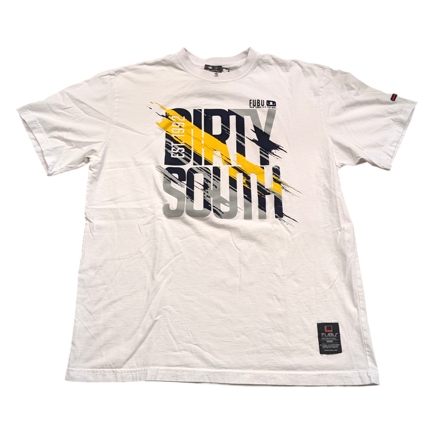 Mid 2000's Fubu Large Graphic Dirty South T shirt
