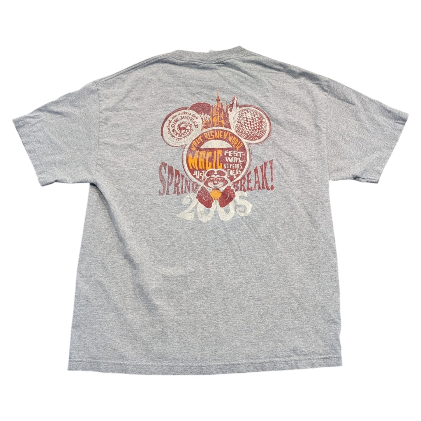 2005 Walt Disney World Magic Festival Spring Break short-sleeved T-shirt