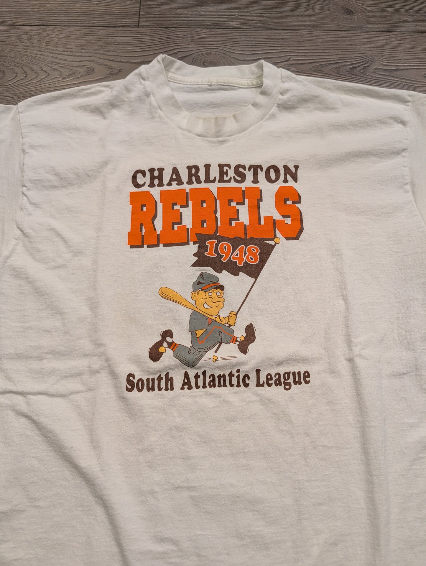 90's Charleston Rebels South Atlantic League T shirt