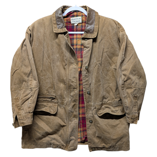 Vintage Brandon Thomas Women's  Flannel Lined Chore Coat