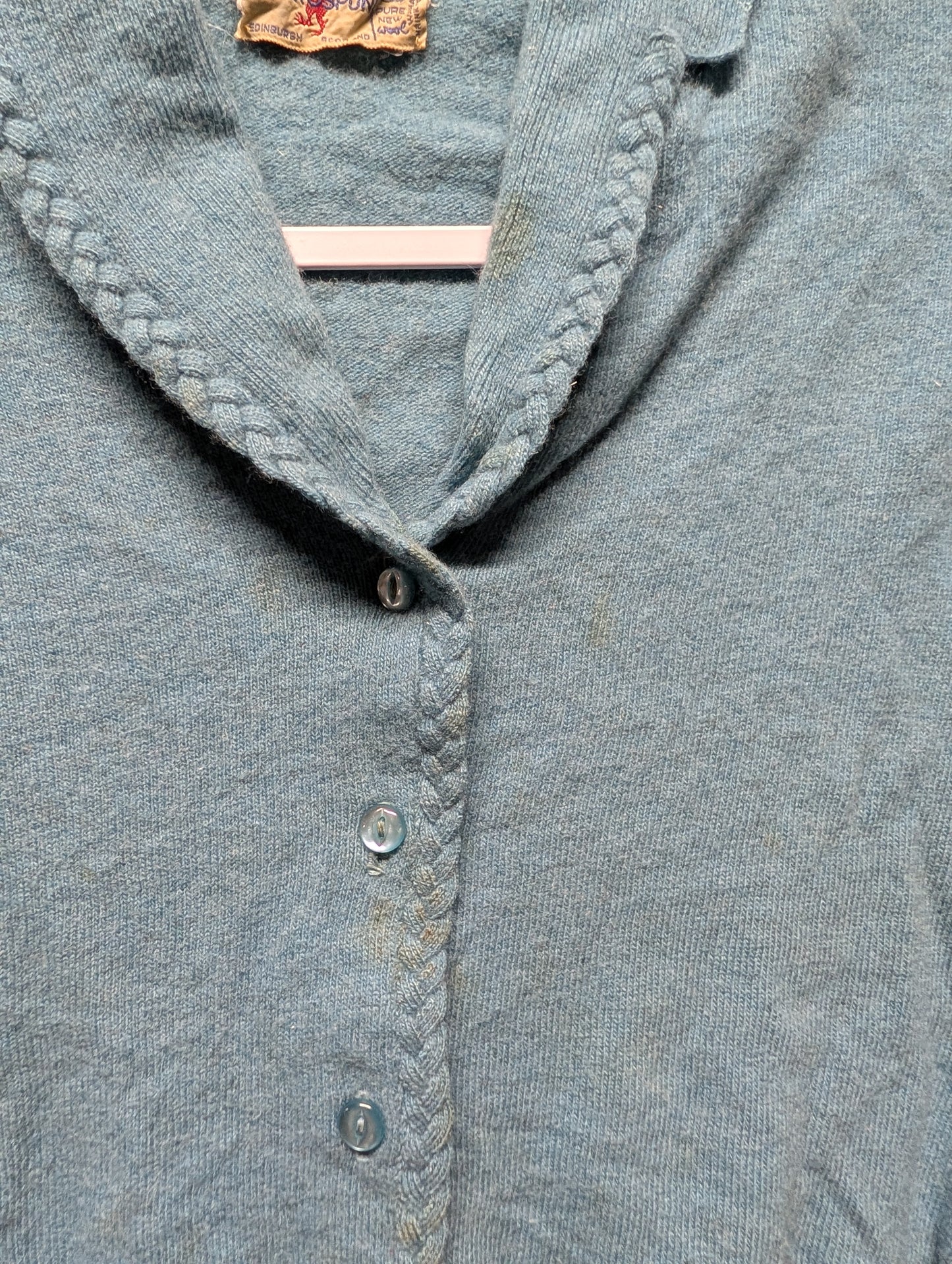 1960s Munrospun Women's Wool Button Up Sweater