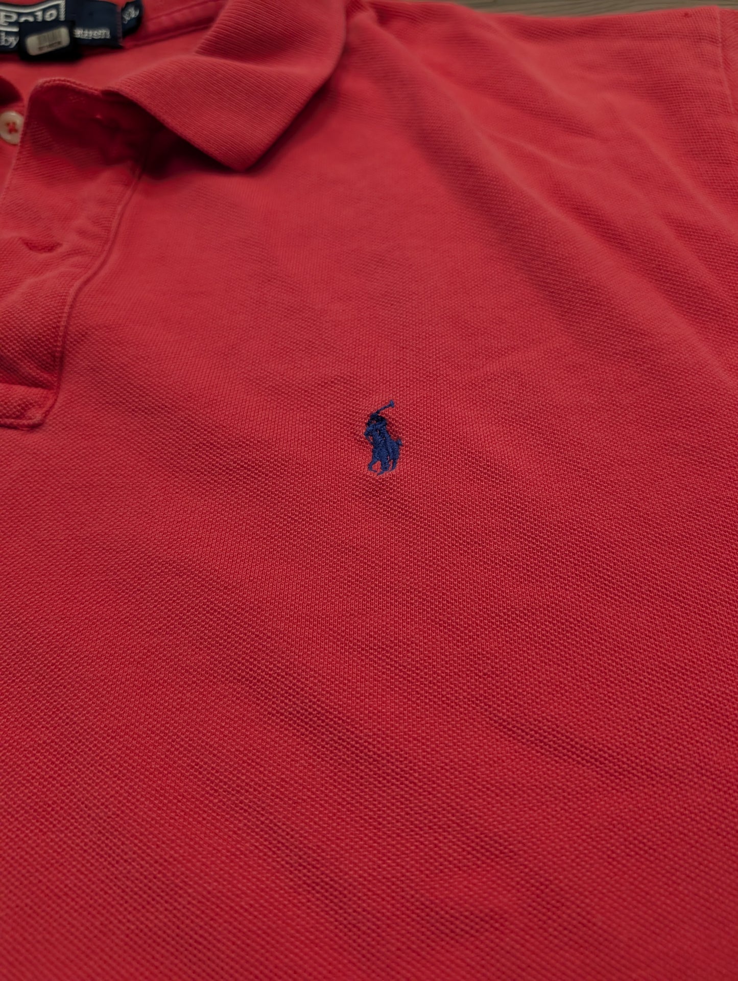 90s Solid Red Ralph Lauren Polo Short Sleeve Shirt