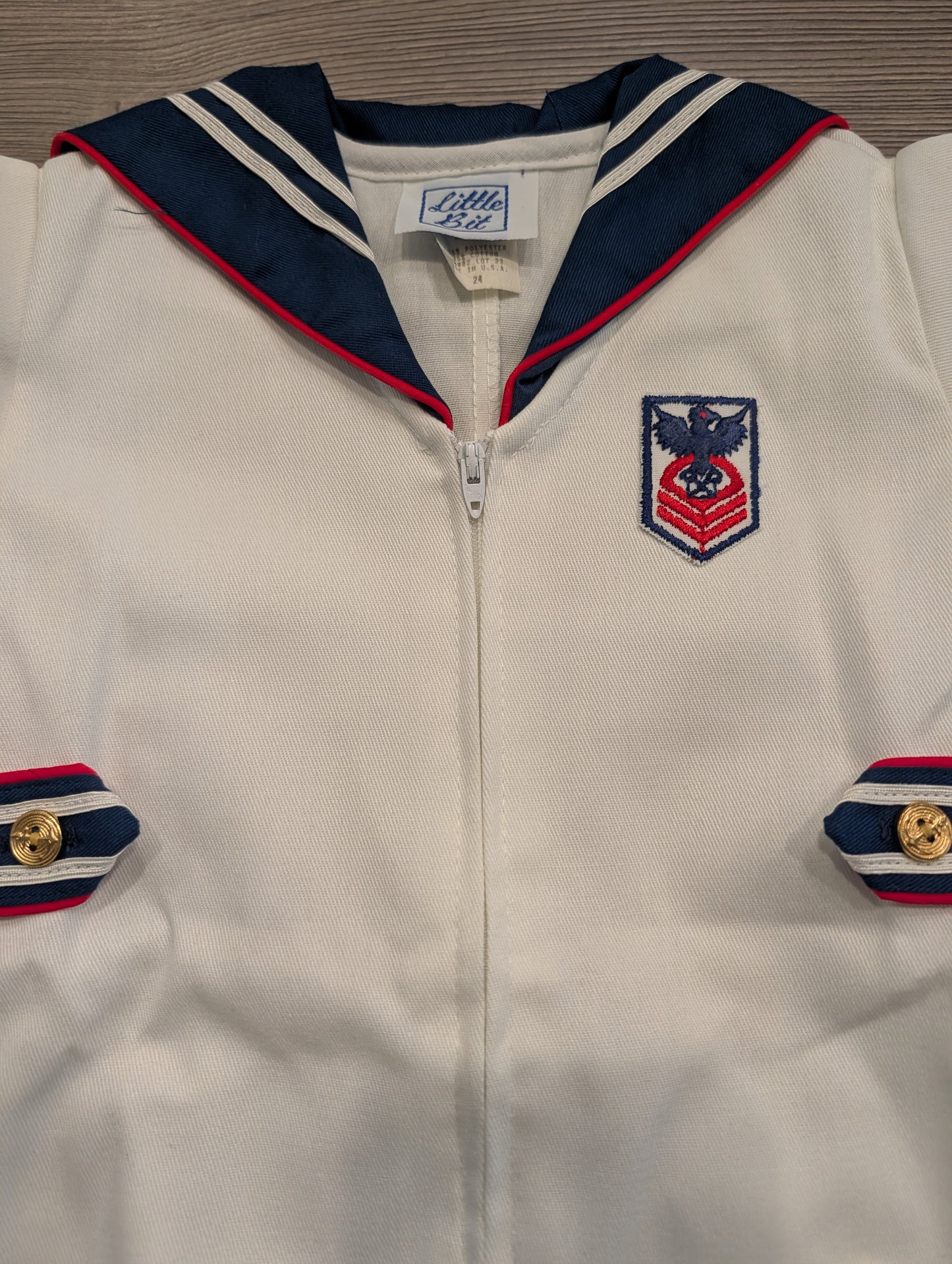 Never Worn 70s/80s Youth Toddler One Piece Sailor Outfit