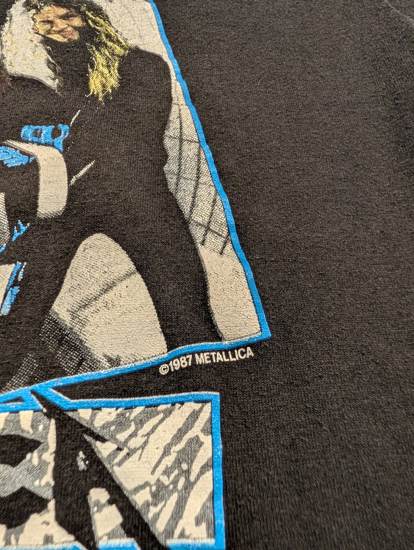 1987 Garage Days Metallica Tour  t shirt