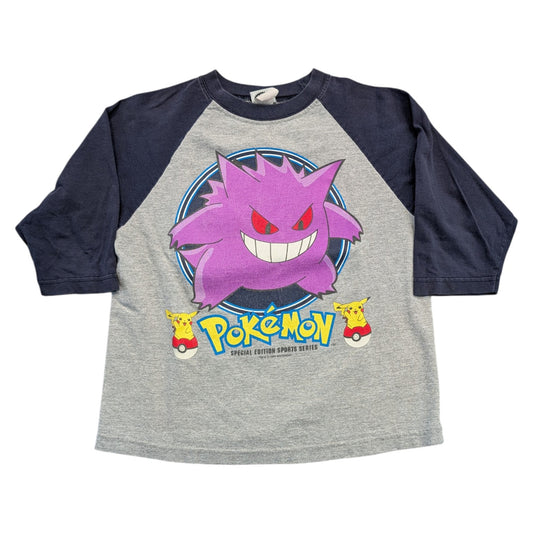 1999 Youth Gengar Sports Series 3/4 Sleeve Pokémon T-shirt
