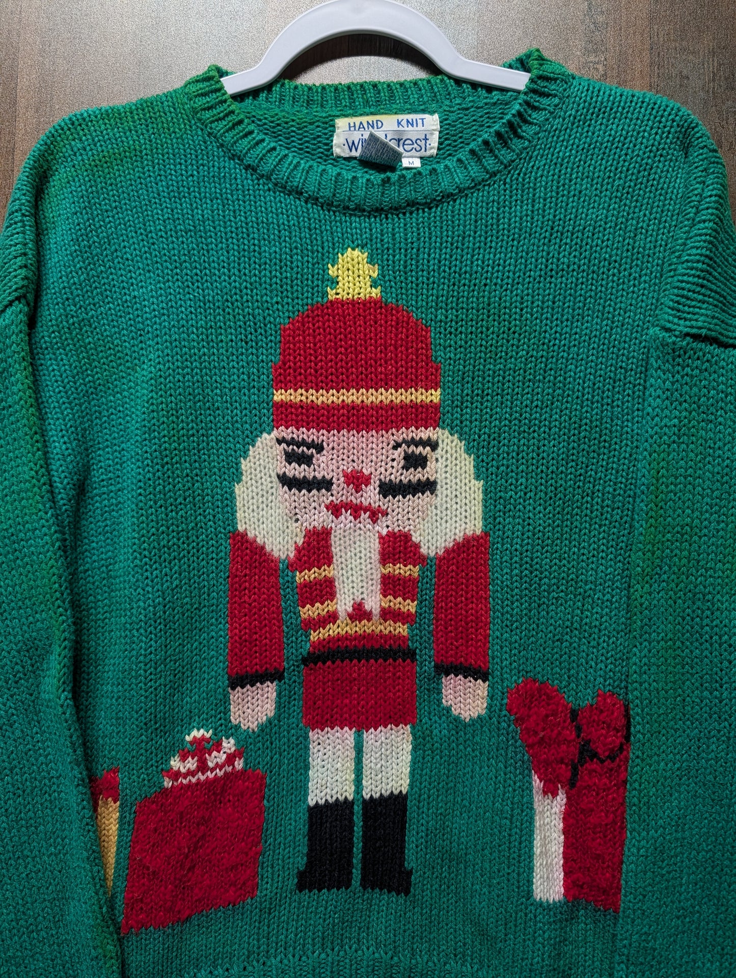 80s / 90s Nut Cracker Knit Christmas Sweater
