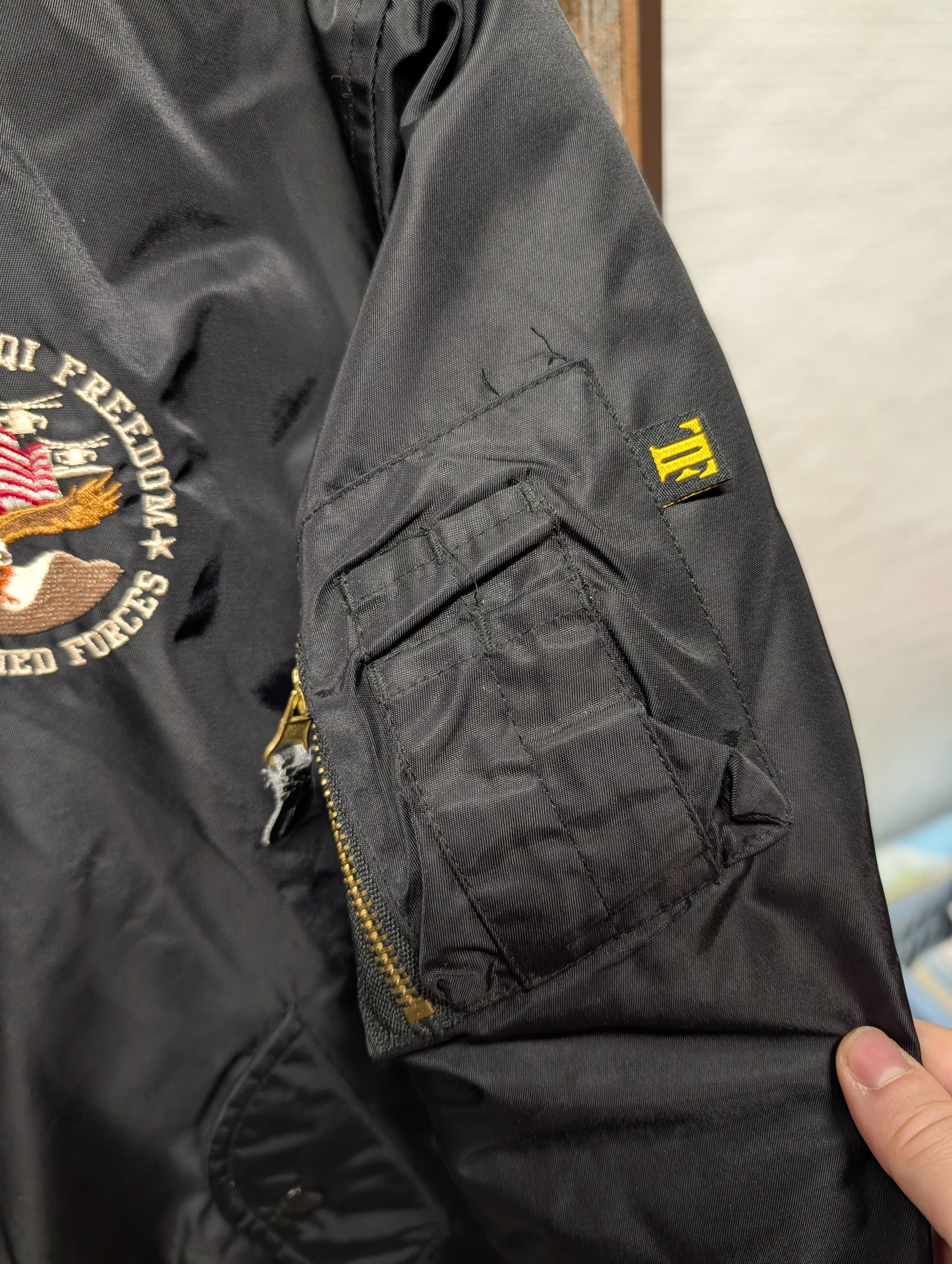 Y2K 2003 Operation Iraqi Freedom Armed Forces Bomber Jacket